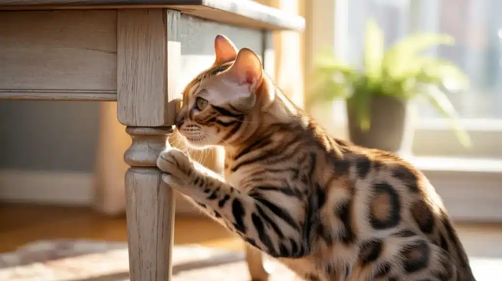 a cat uses scent communication